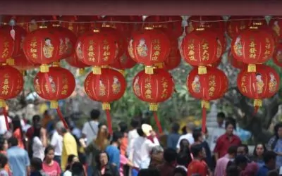 Feliz Año Nuevo Chino En China, 2019 es el año del cerdo